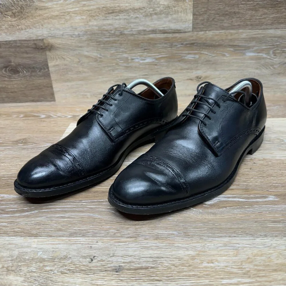 Allen Edmonds Madison Avenue Black Leather Cap Toe Oxfords Men's Size 11